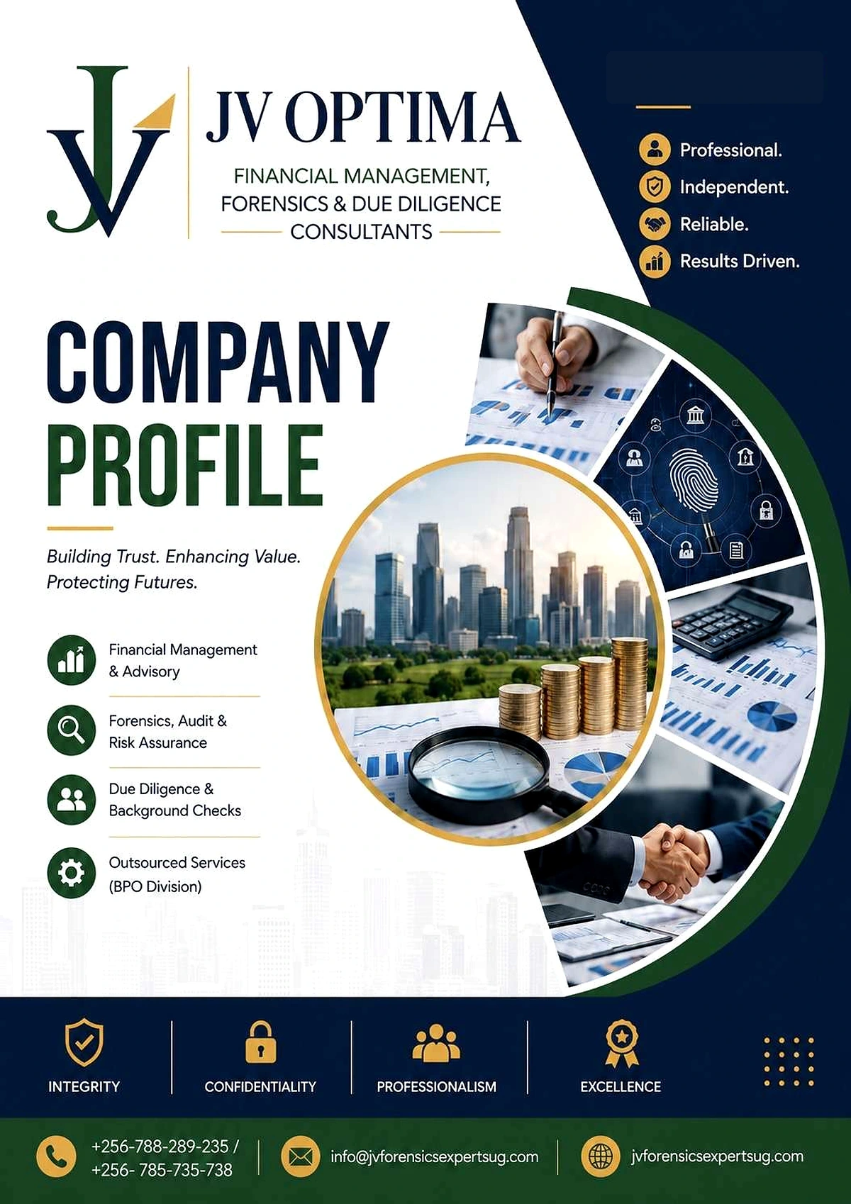JV Optima company profile page 1