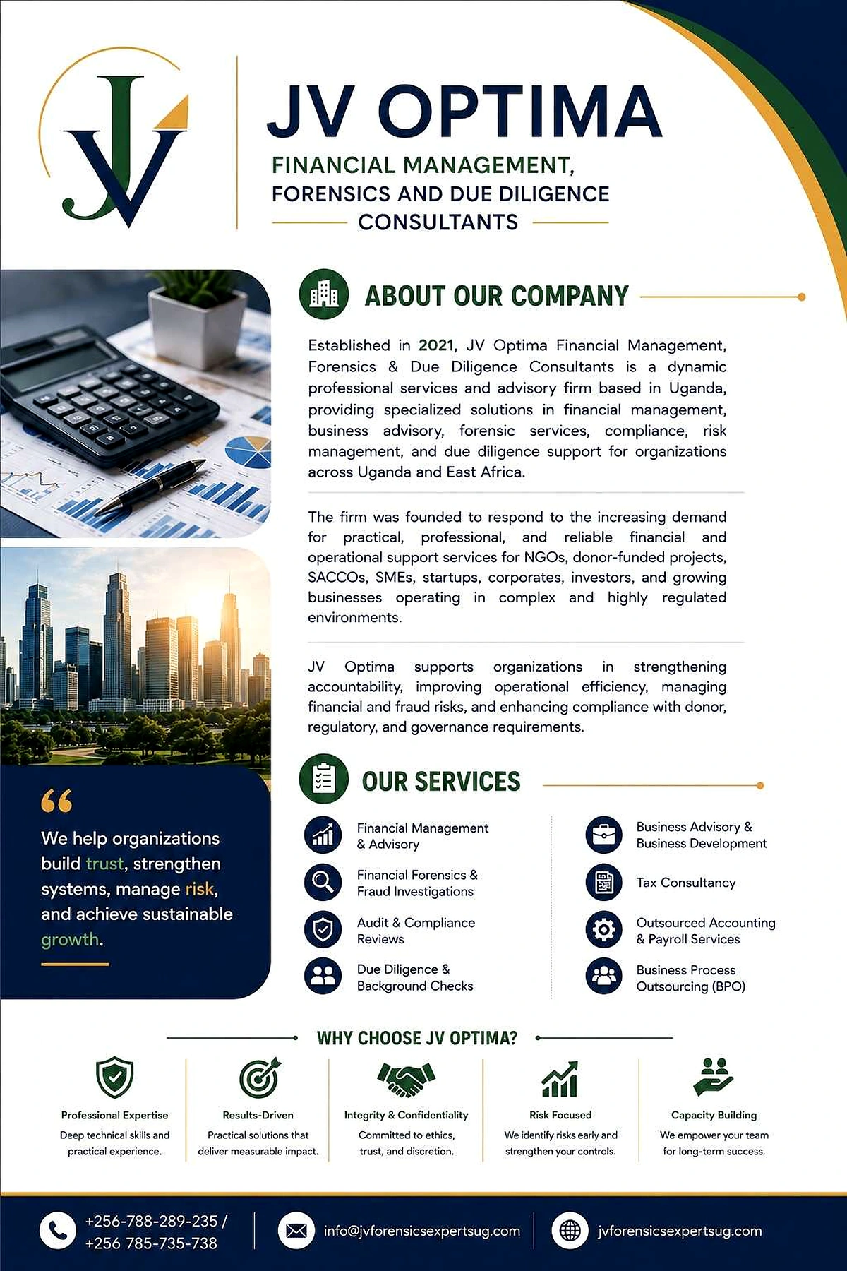JV Optima company profile page 3
